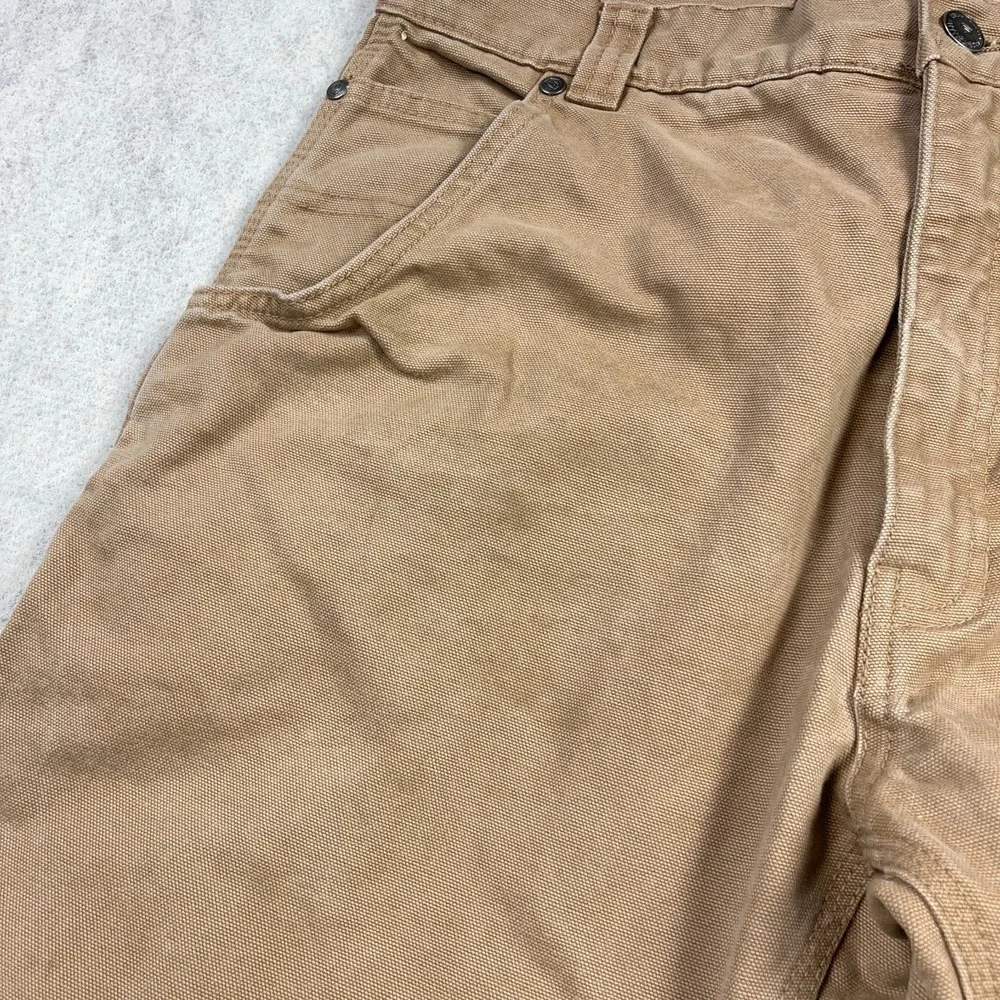Craftsman Pants Men 32x30 Brown Carpenter Duck Canvas Baggy Work Wear Worn‎
